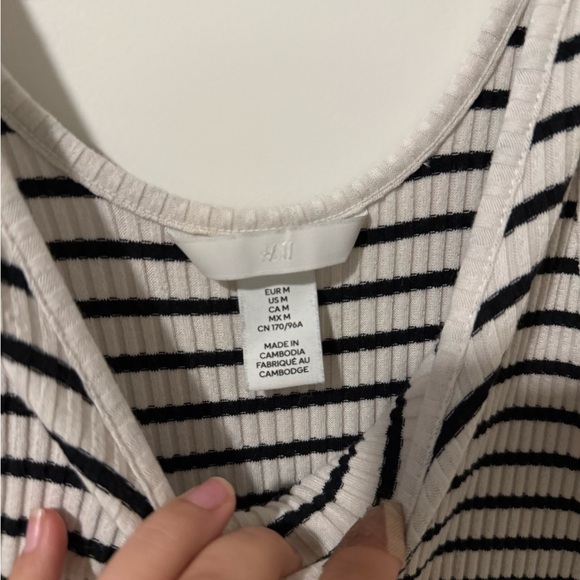 H&M Black and White Striped Maxi Dress - Picture 2 of 2
